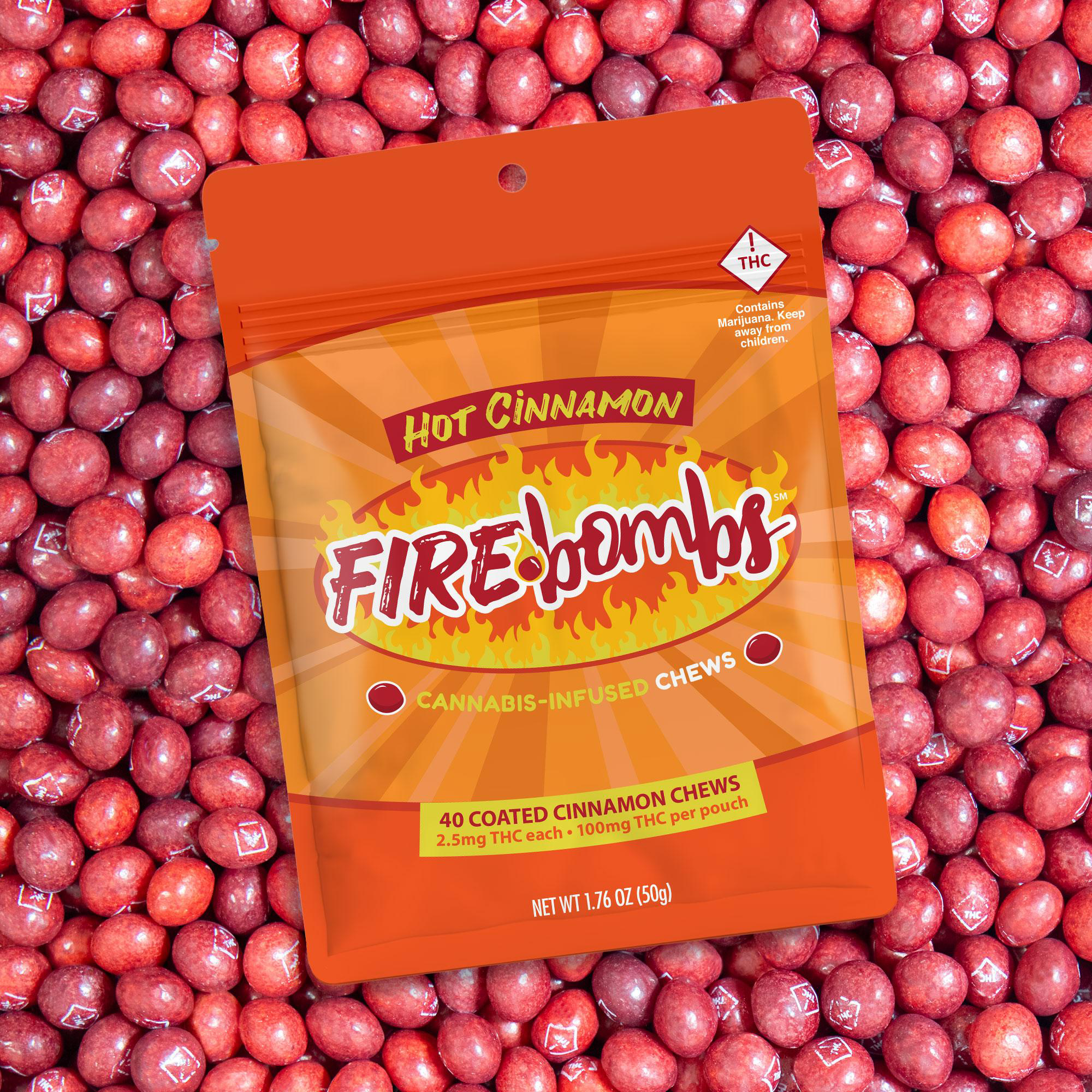 Photograph of product: Joybombs 100mg (H) Fire Bombs