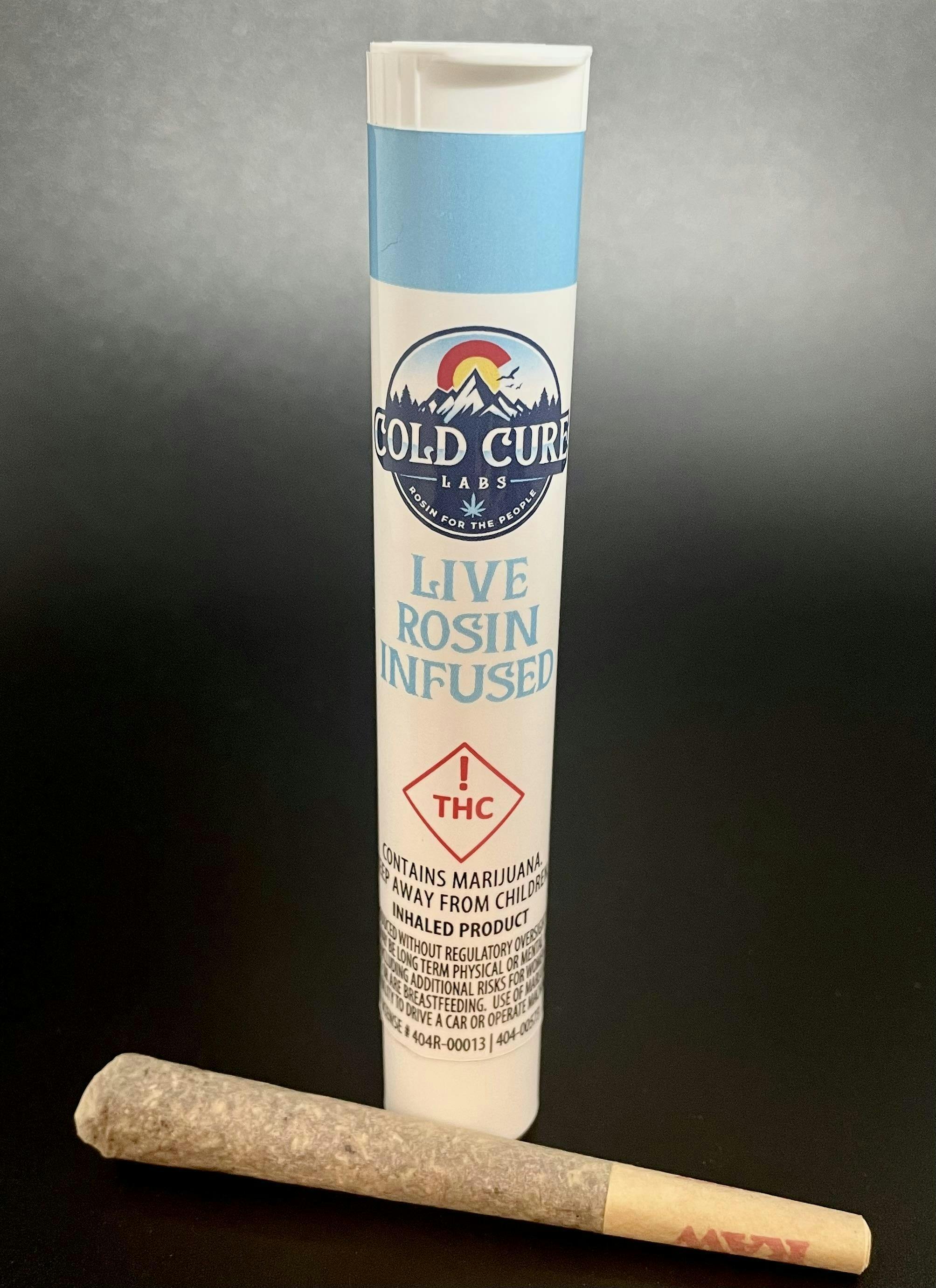 Photograph of product: Cold Cure Superboof Infused Pre Roll 1g
