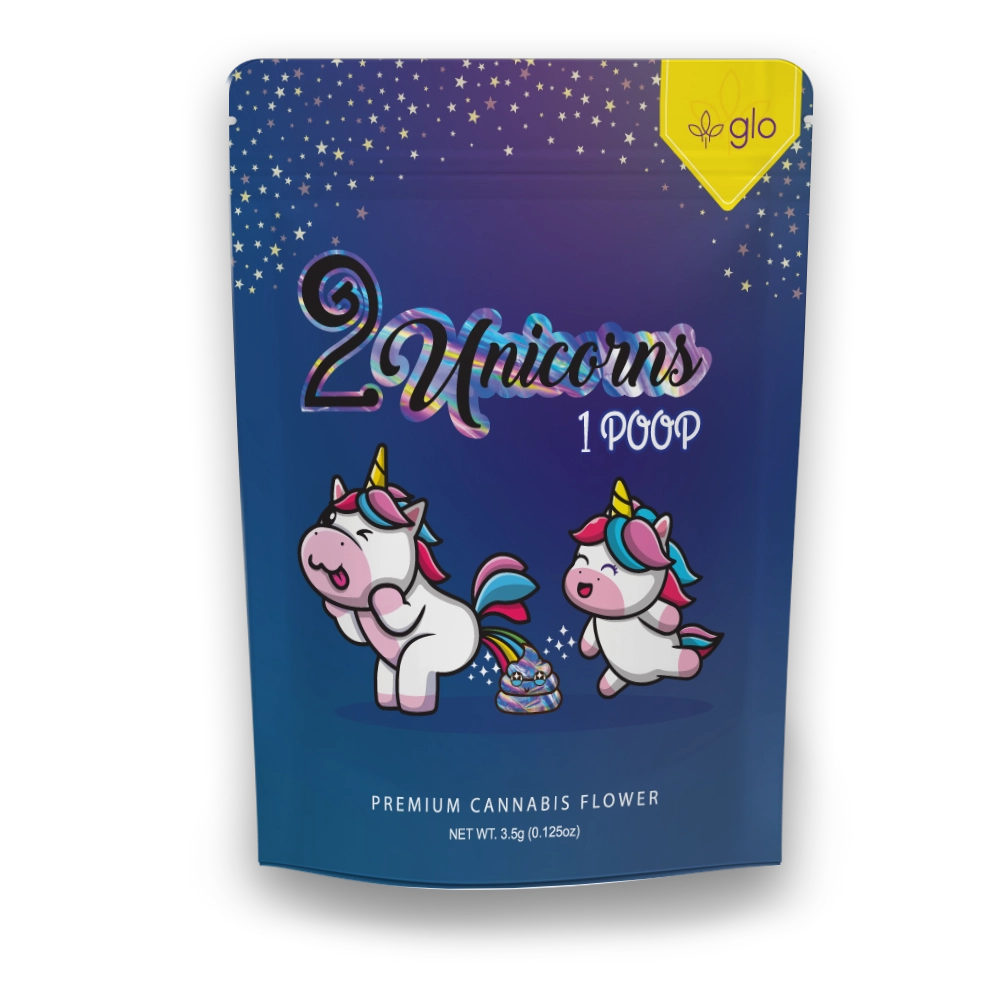Photograph of product: GLO | 2 Unicorns 1 Poop | 3.5G Bag