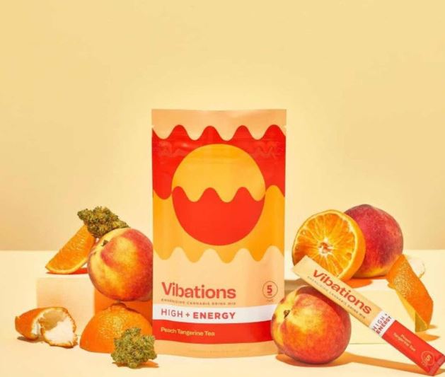 Photograph of product: Peach Tangerine Tea - Powdered Drink Mix - Vibations