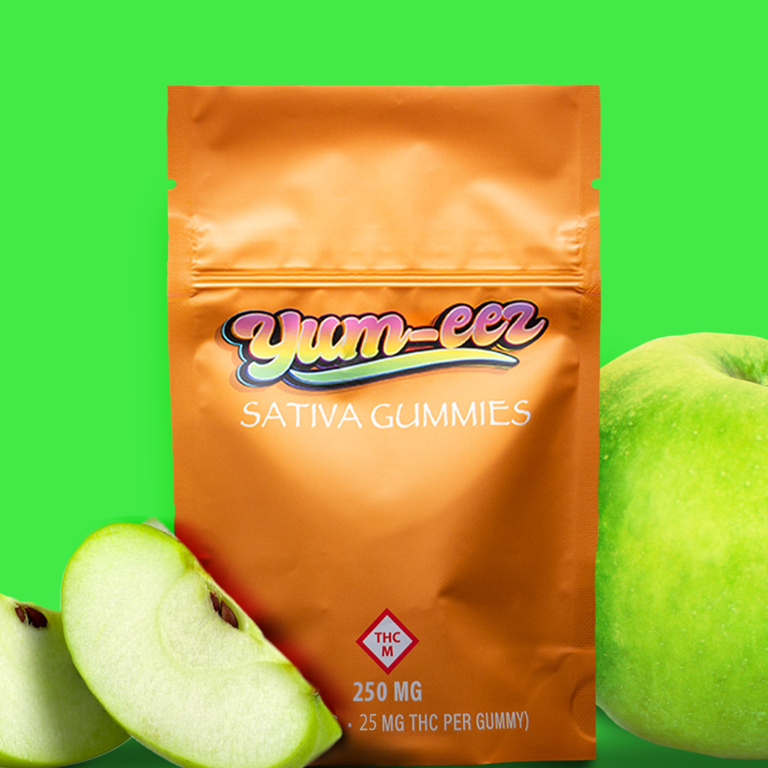 Photograph of product: Sour Green Apple | 25MG - 10PK Oui'd Gummies