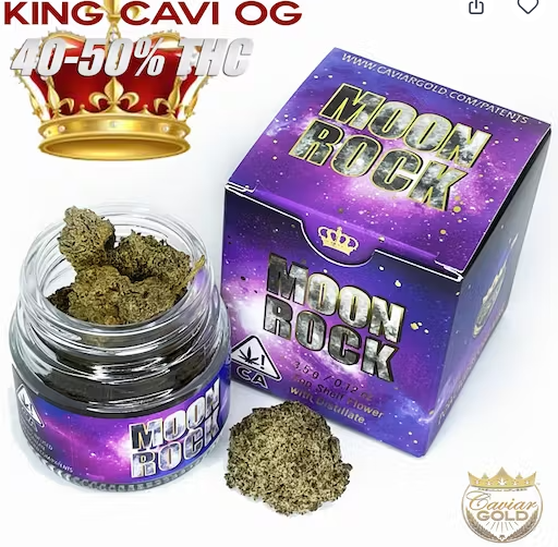 Photograph of product: Caviar Gold - King Cavi Moon Rocks 3.5g 57.7%TH-oui