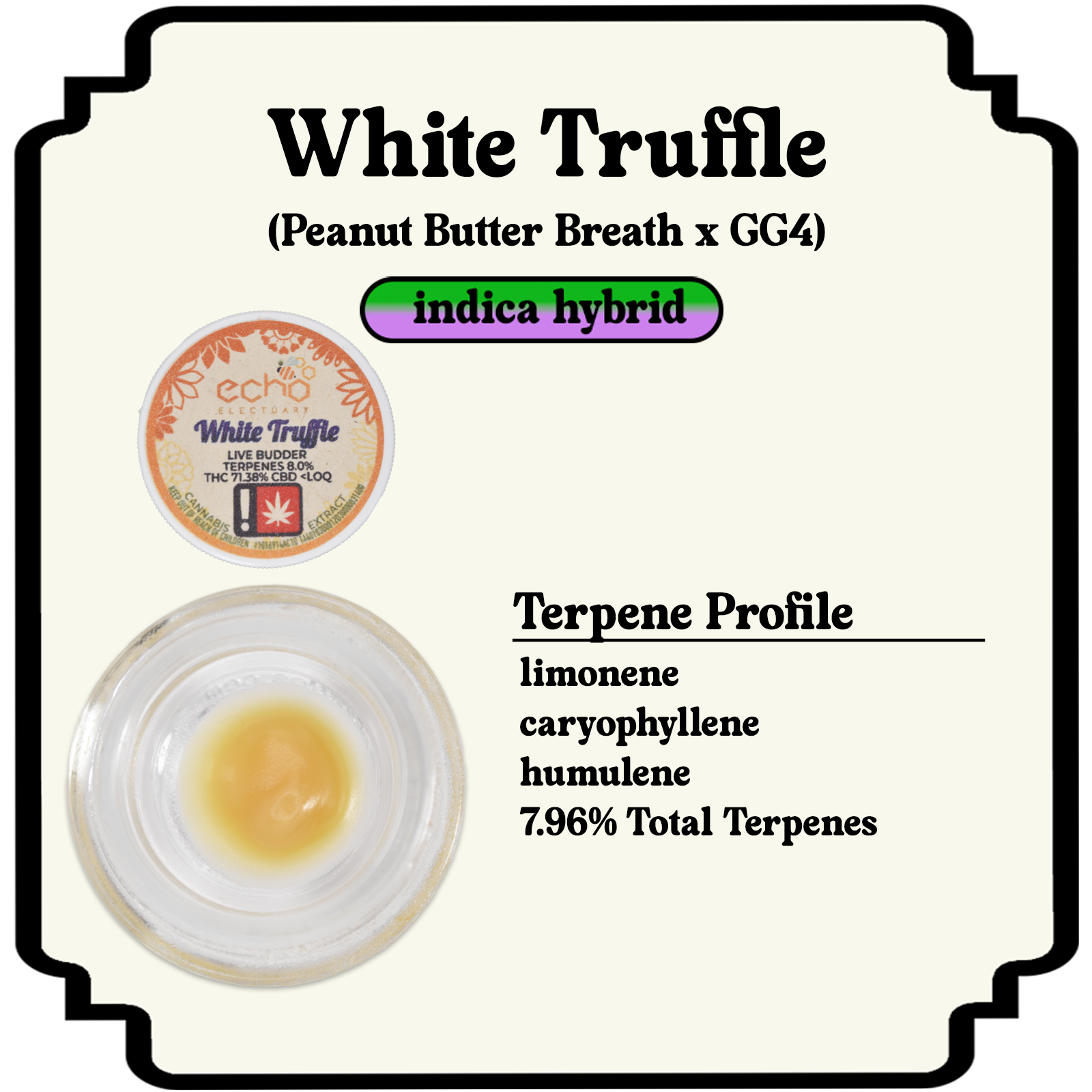 Photograph of product: White Truffle Live Budder Extract | 1g