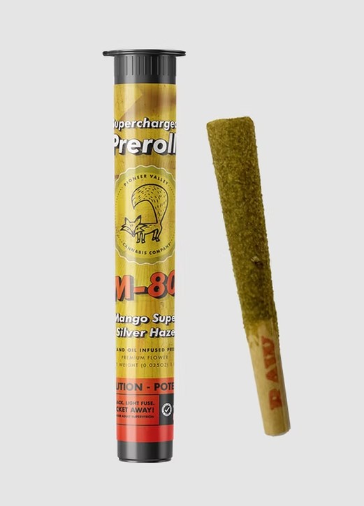 Photograph of product: Pioneer Valley | Mango Super Silver Haze M 80 | 1g Infused Pre Roll