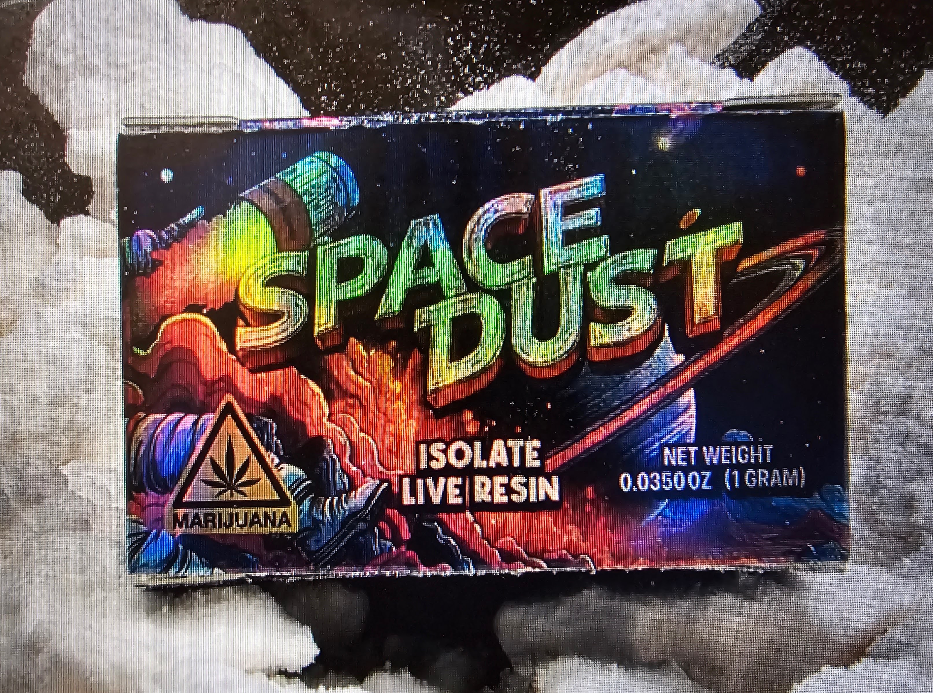 Photograph of product: Gas Face Space Dust