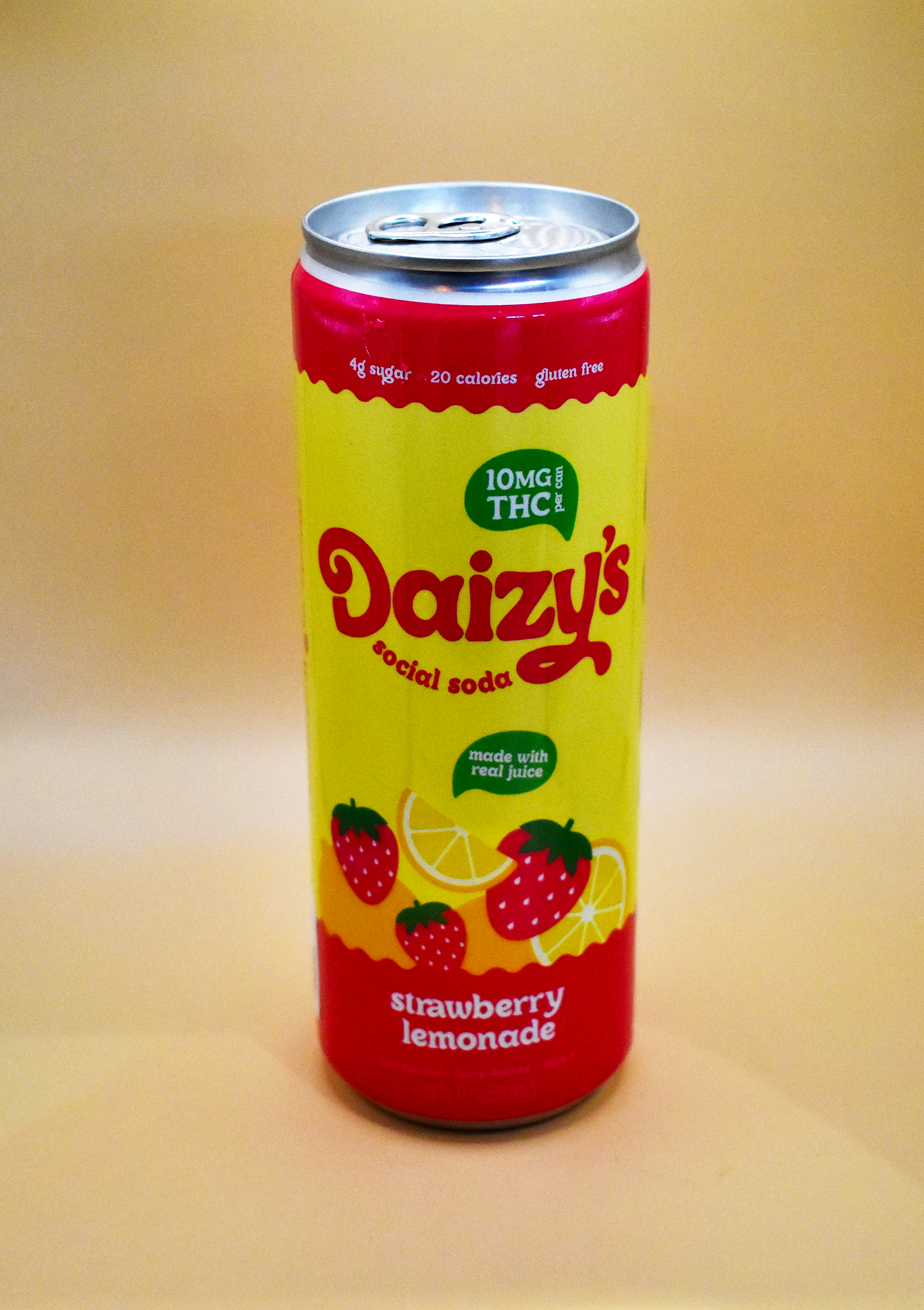 Photograph of Product: Daizy's Strawberry Lemonade Beverage 10mg THC