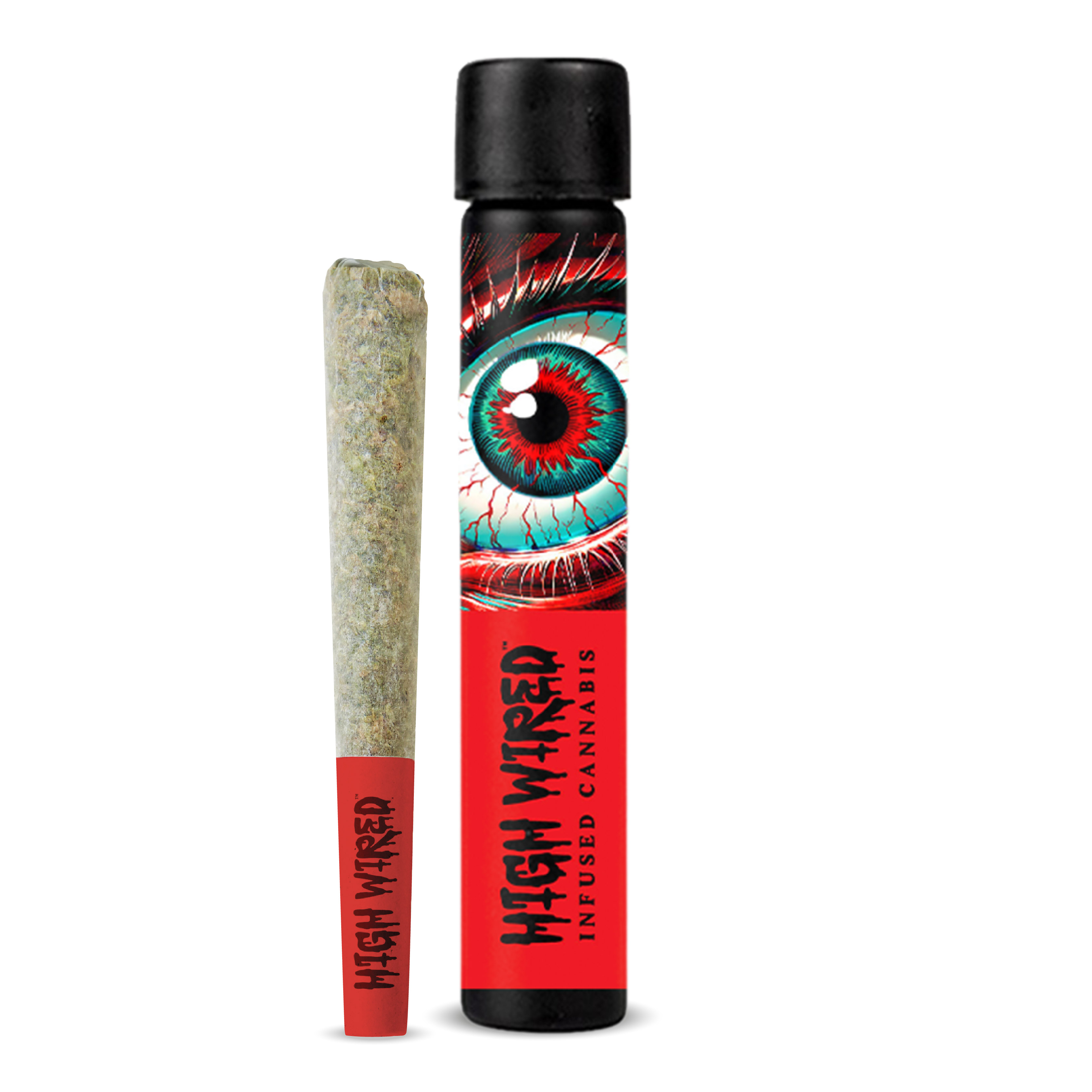 Photograph of product: High Wired - Infused Pre-Roll Gush Mints - 1g
