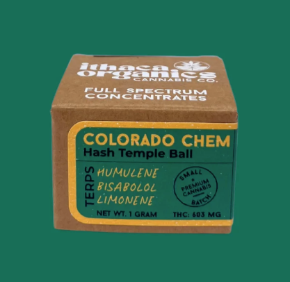 Photograph of product: Ithaca Organics | Colorado Chem | Temple Ball | au chocolat