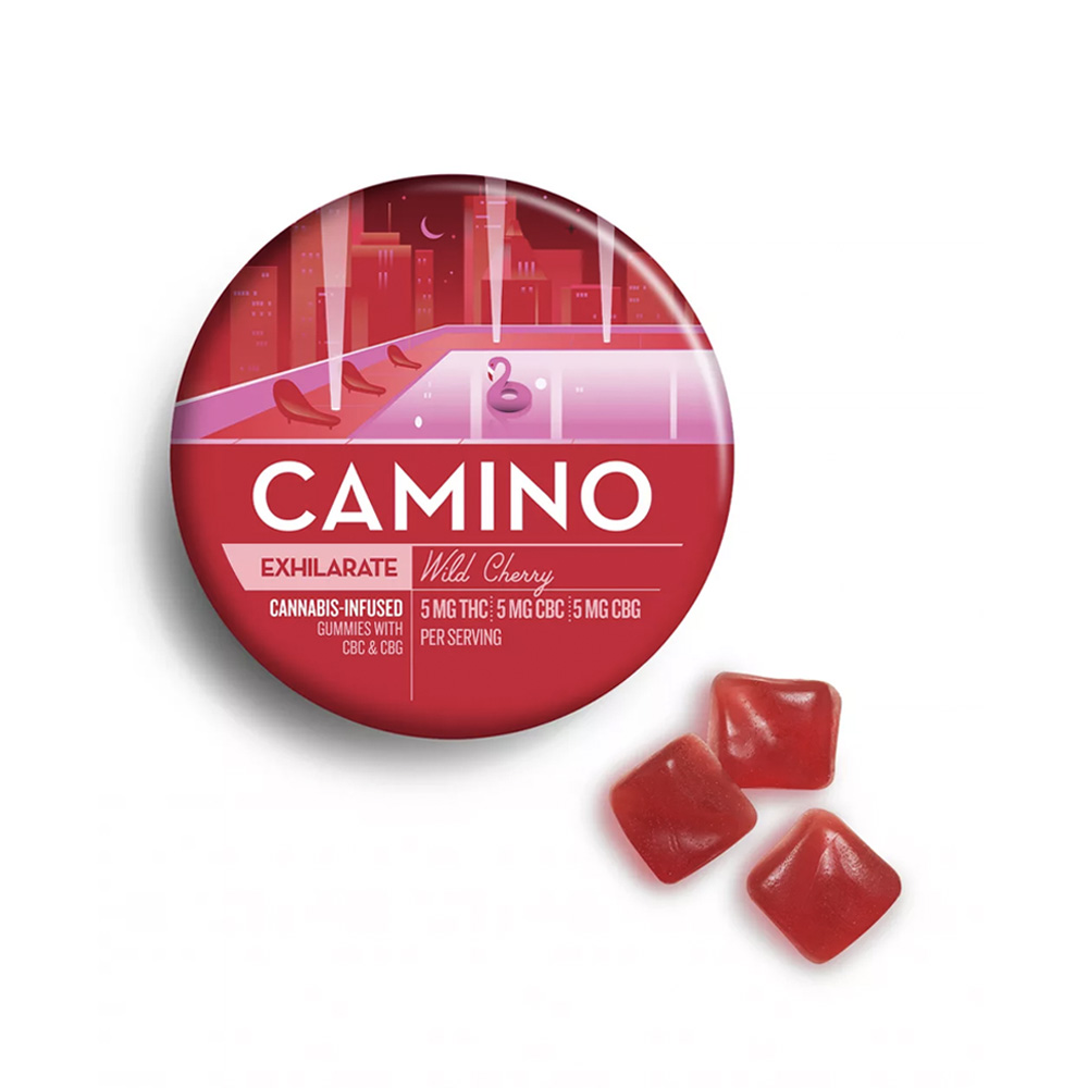 Photograph of product: CAMINO WILD CHERRY (5:5:5) CBC GUMMIES [20 CT]