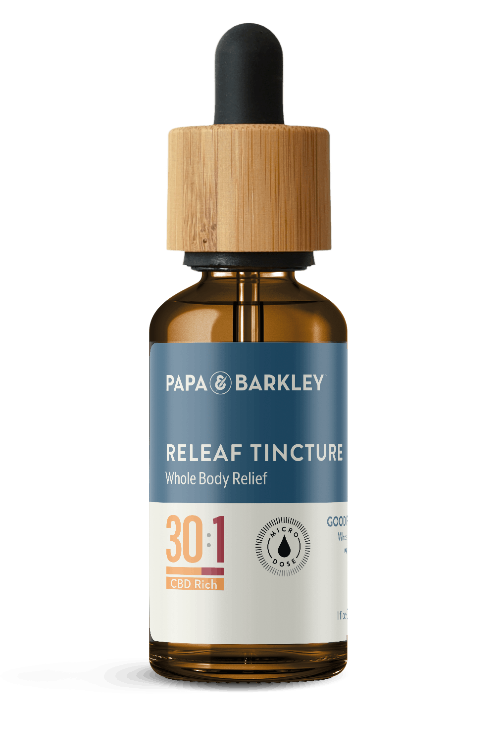 Photograph of product: Releaf Micro Dose Tincture 30:1 CBD:TH-oui 450mg