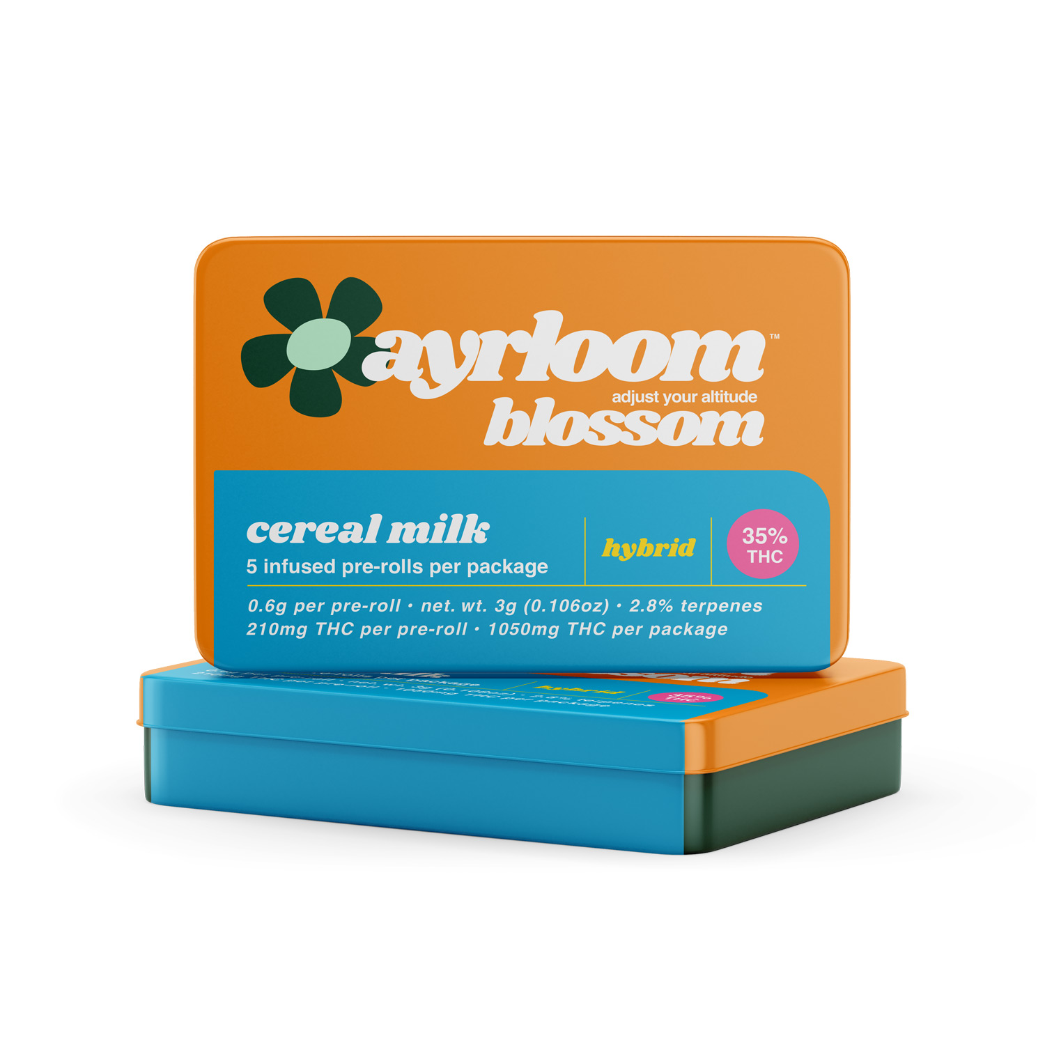 Photograph of product: Ayrloom | Cereal Milk | Infused Prerolls | 5pk | 3g
