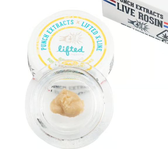 Photograph of product: LIVE ROSIN SOUR HONEY BANANAS TIER 4 BADDER 1G