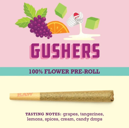 Photograph of product: Pre-Roll | Gushers | 1g