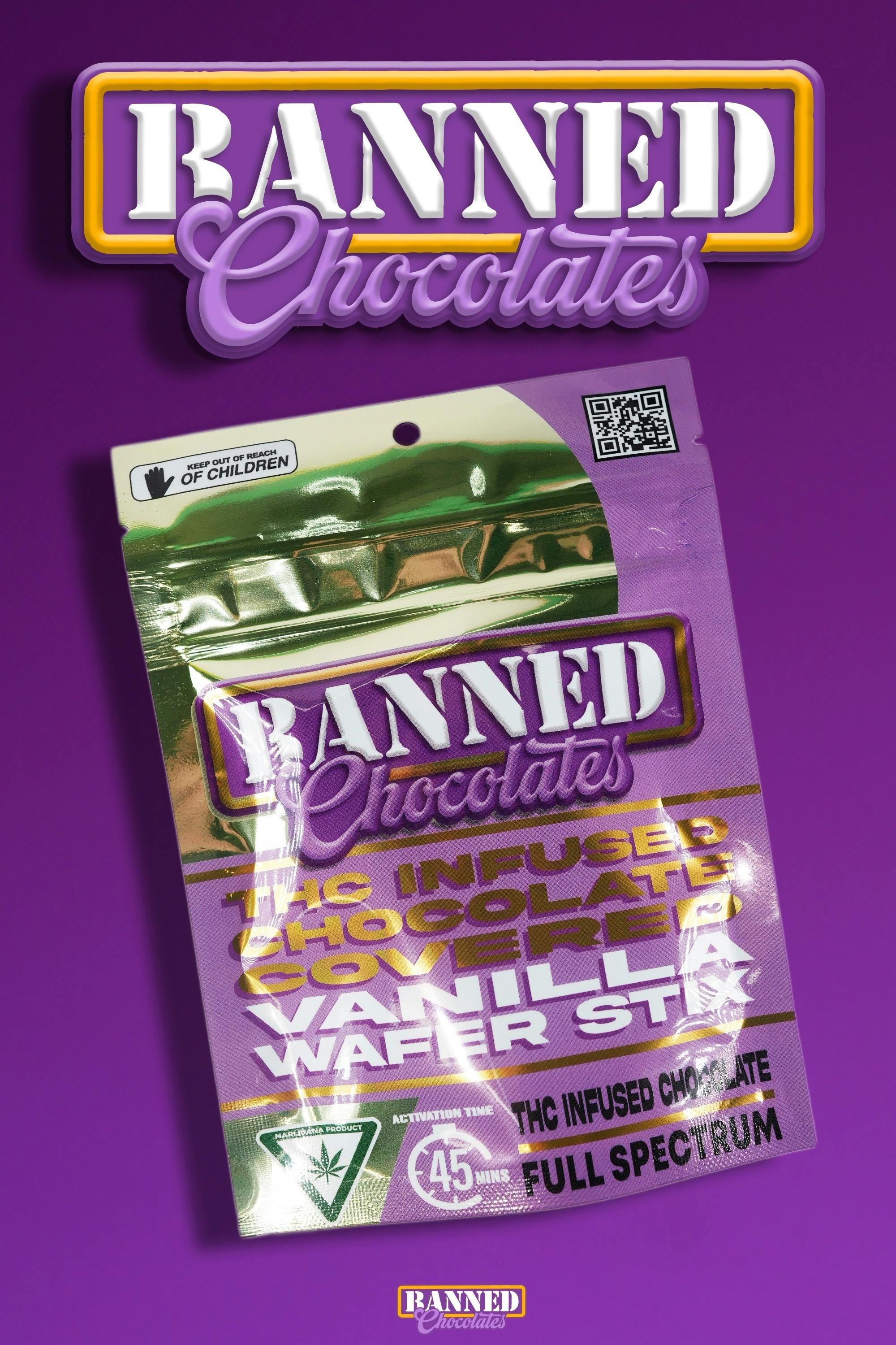 Photograph of product: Banned - 200mg Wafer Stix - Vanilla