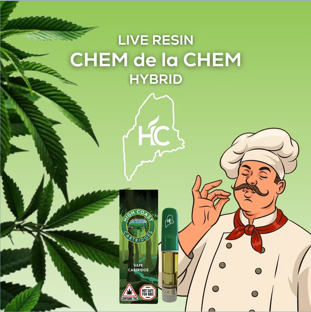 Photograph of product: Live Resin Chem de la Chem Cart (High Coast) 1mL