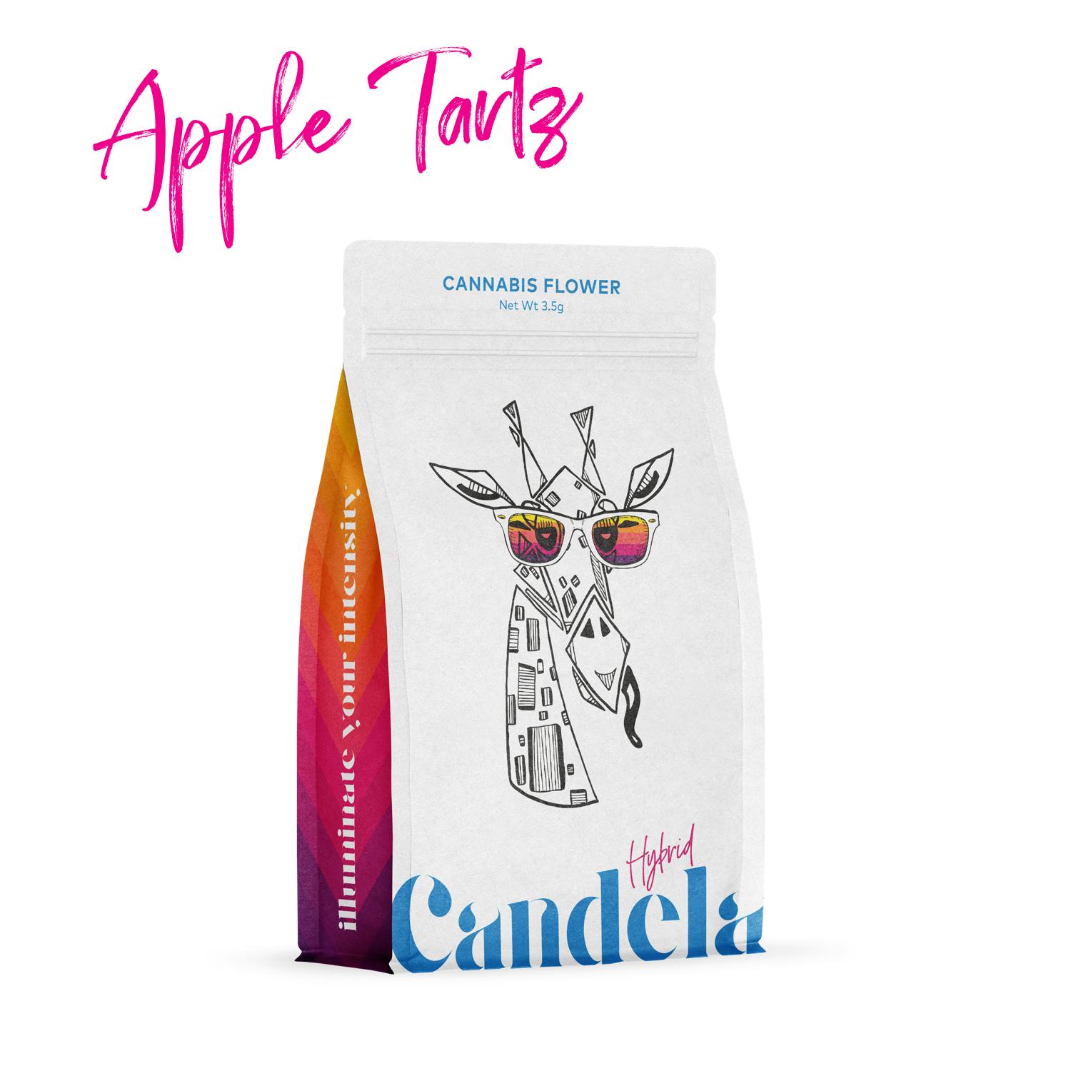 Photograph of product: CANDELA | APPLE TARTZ X WHITE DEVIL | HYBRID | INFUSED DONUT | 1.5G