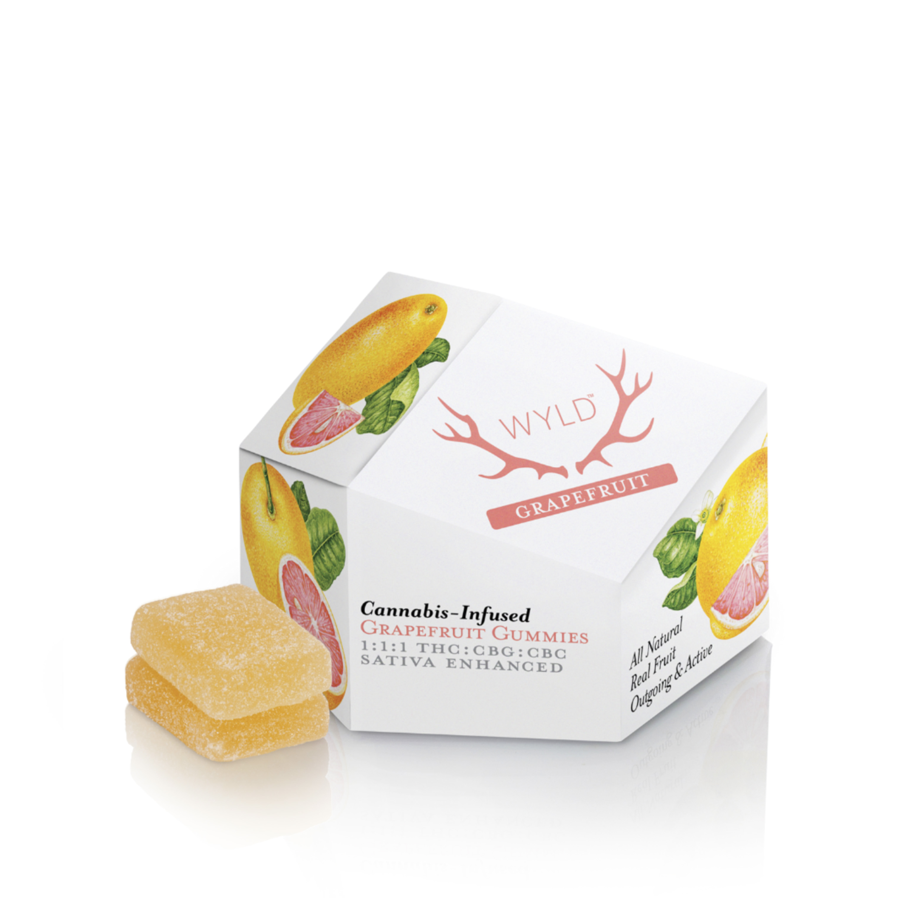 Photograph of product: Grapefruit TH-oui:CBG:CBC Gummy - 100mg