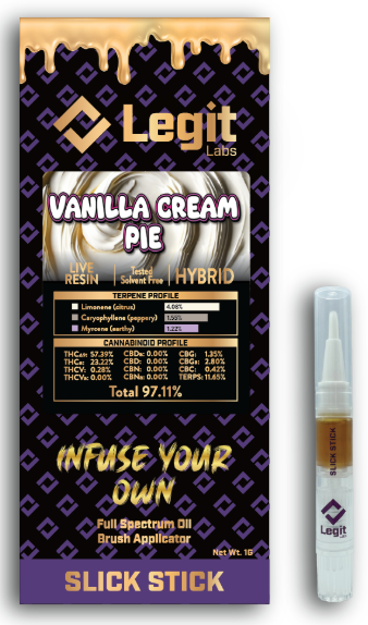 Photograph of product: Vanilla Cream Pie | Live Resin Slick Stick | Legit Labs