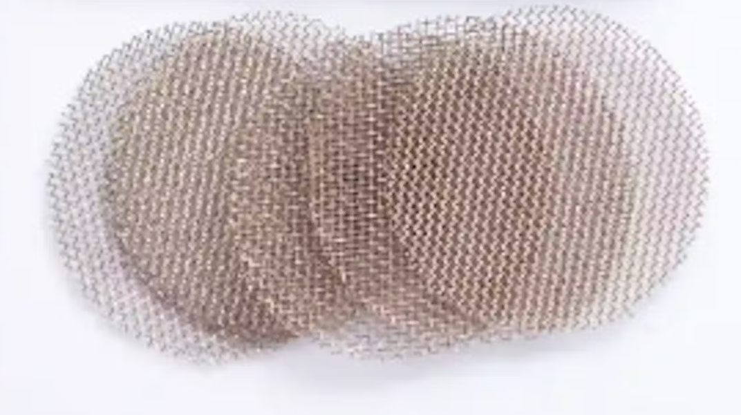 Photograph of product: 5PK Stainless Steel Brass Mesh Round Screens - Smalll