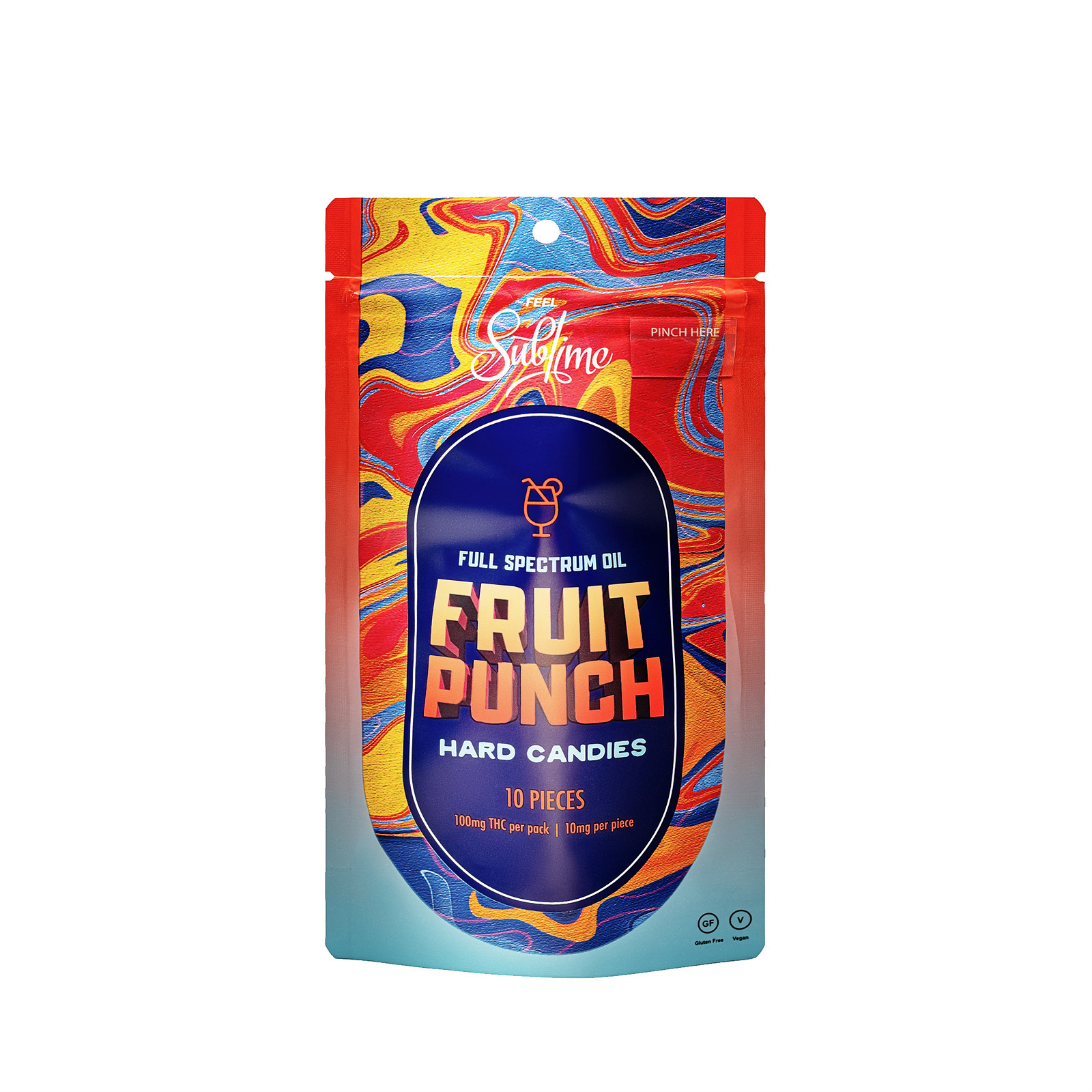Photograph of product: Fruit Punch | Hard Candy | 10 x 10mg