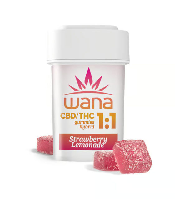 Photograph of product: Strawberry Lemonade 1:1 Gummy 100mg 10pk
