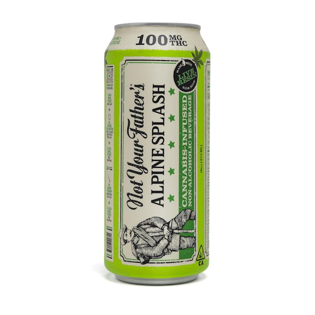 Photograph of product: ALPINE SPLASH + CAFFEINE 16OZ 100MG - 