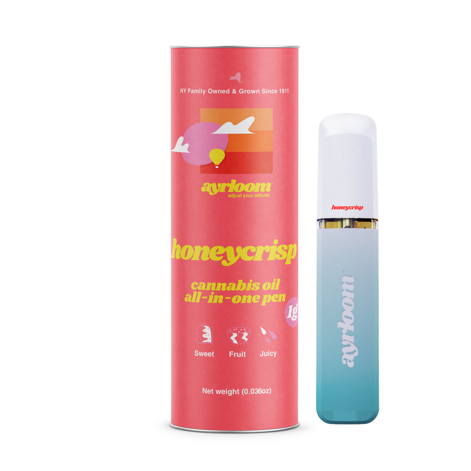 Photograph of product: Ayrloom Vape Honeycrisp Disposable(Hybrid)