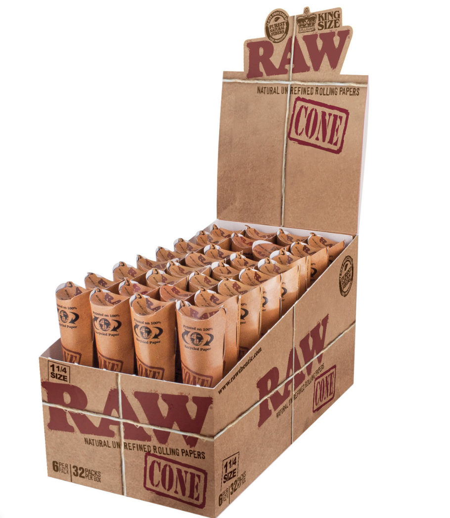 Photograph of product: RAW Classic Pre- Rolled Cones 1 1/4