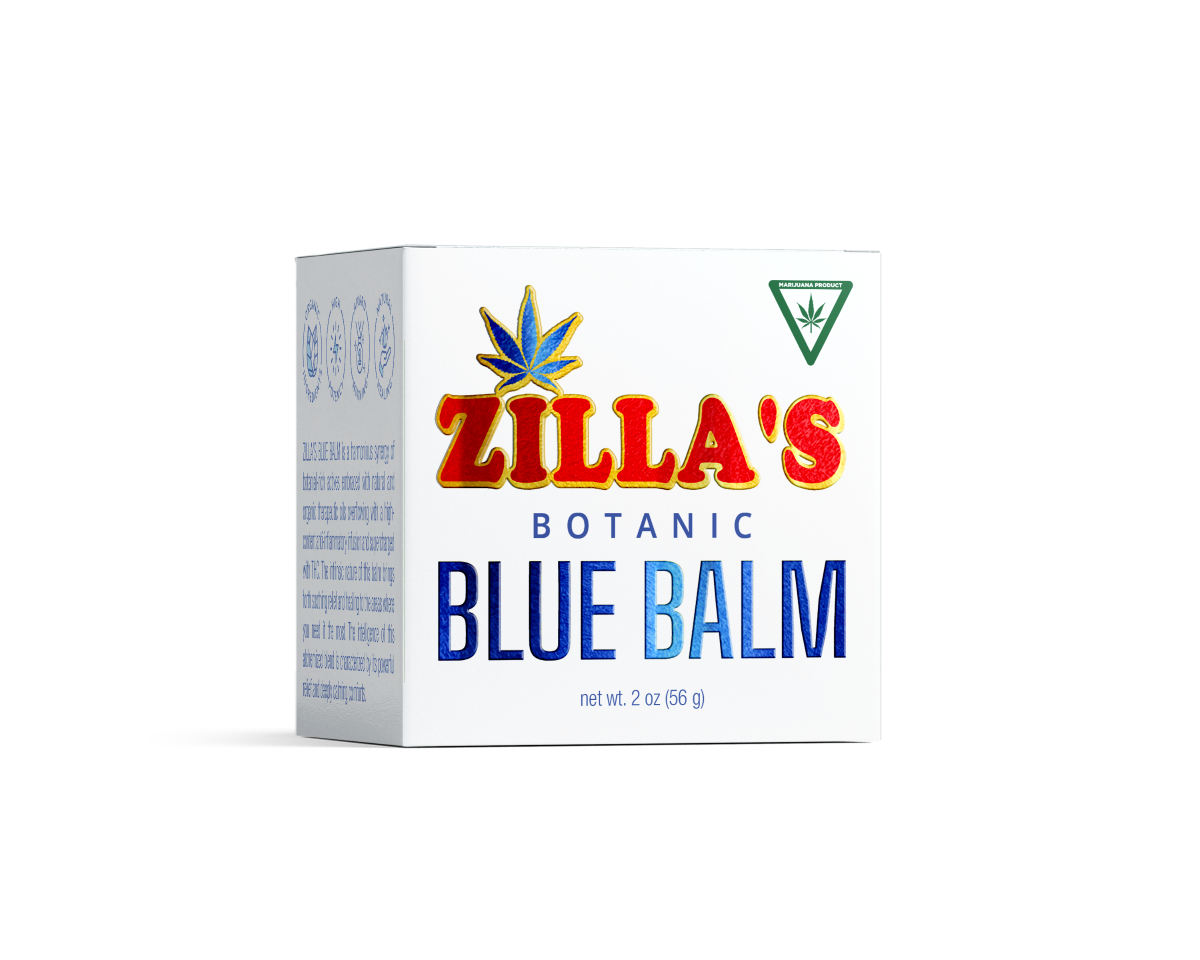 Photograph of product: ZILLA'S - BONTANIC BLUE BALM - TH-oui/CBD 1000:2000MG