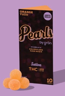 Photograph of product: au chocolat Rosin Gummies | Orange Yuzu | 10 x 10mg