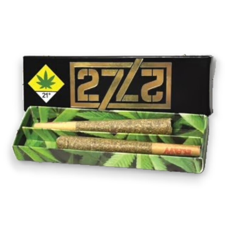 Photograph of product: 27/27 Pre-Roll 2g 2pk - Sleeping Beauty
