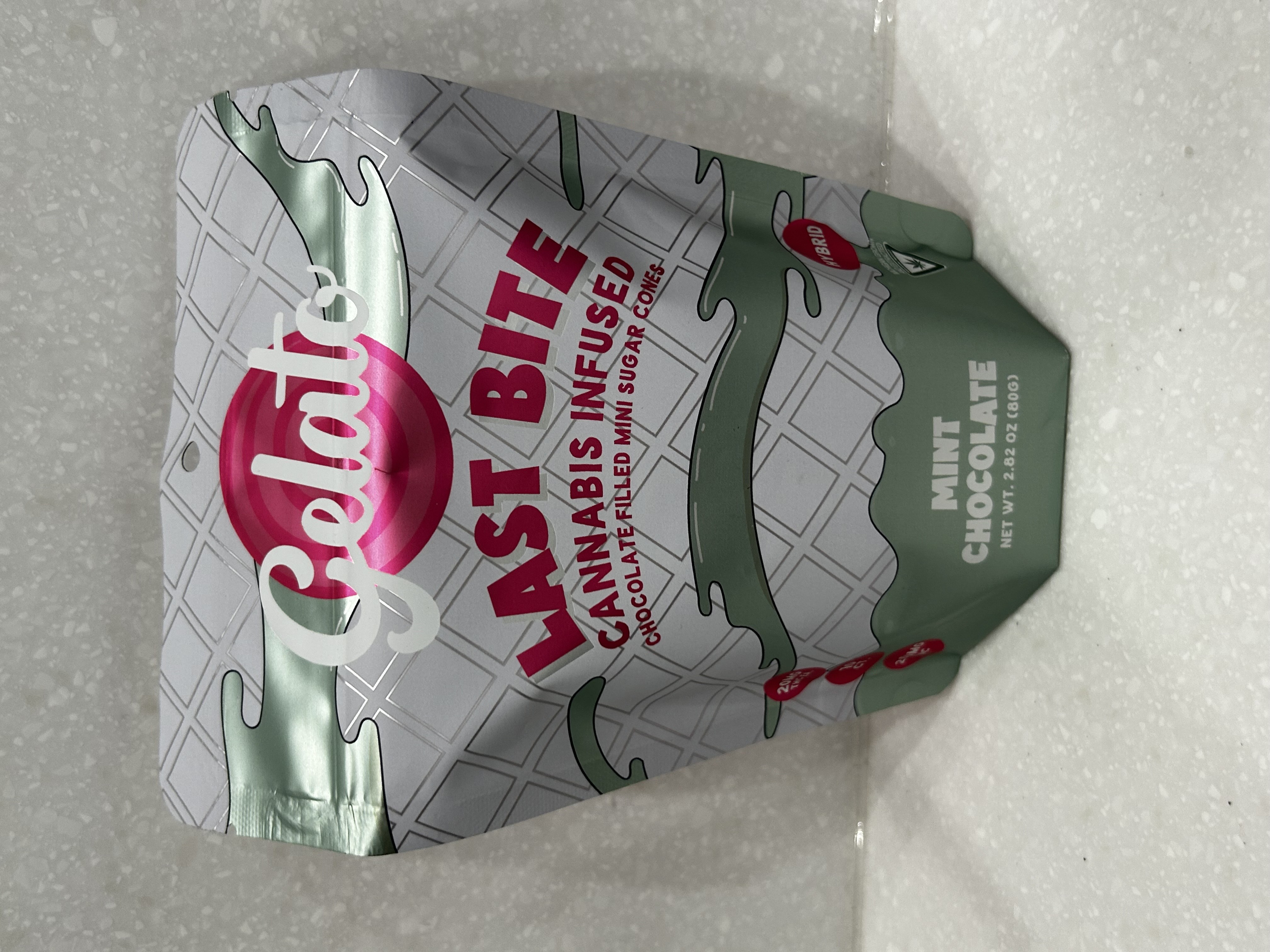 Photograph of product: Gelato | Last Bites | Mint Chocolate | 200mg