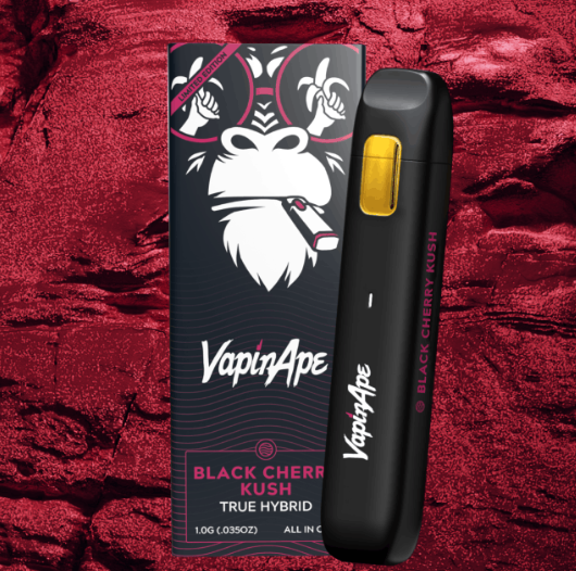 Photograph of product: Vapin Ape - Black Cherry Kush - Full Spectrum Disposable - - Hybrid