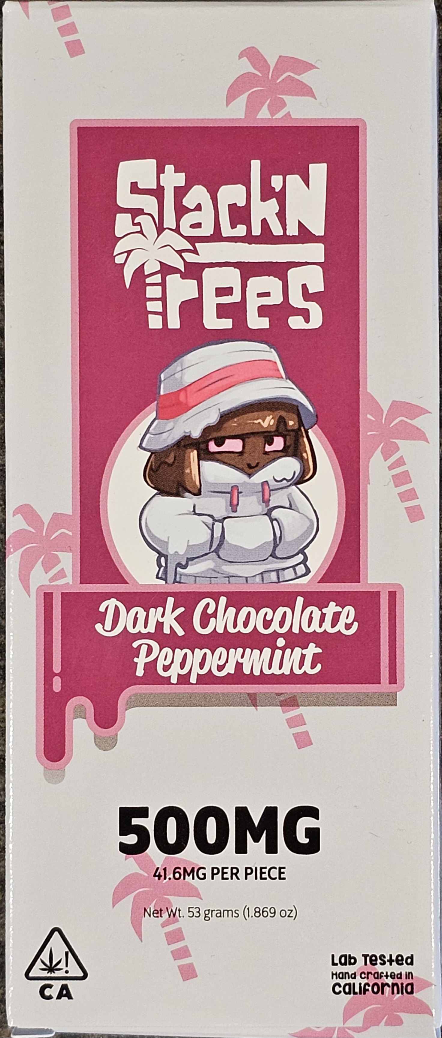 Photograph of product: SNT Dark Choco Pepp Bar 500mg