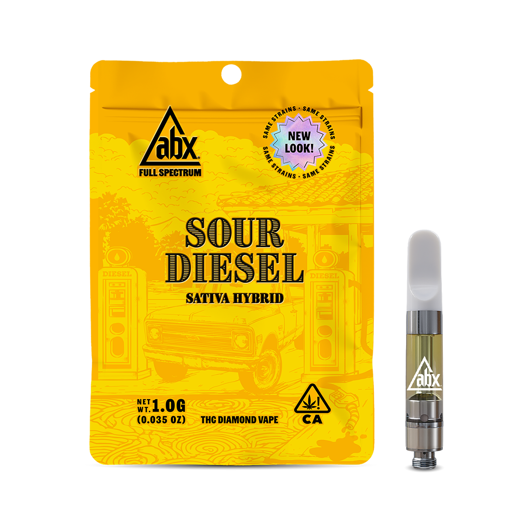 Photograph of product: ABX - 1g High Potency Cartridge - Sour Diesel