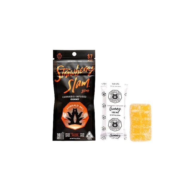 Photograph of product: Strawberry Slam | Single 100mg Gummy - 