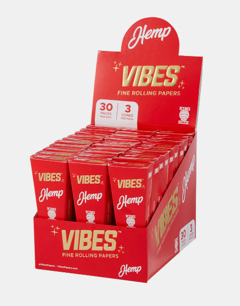 Photograph of product: Vibes Hemp Papers King Size (RED)