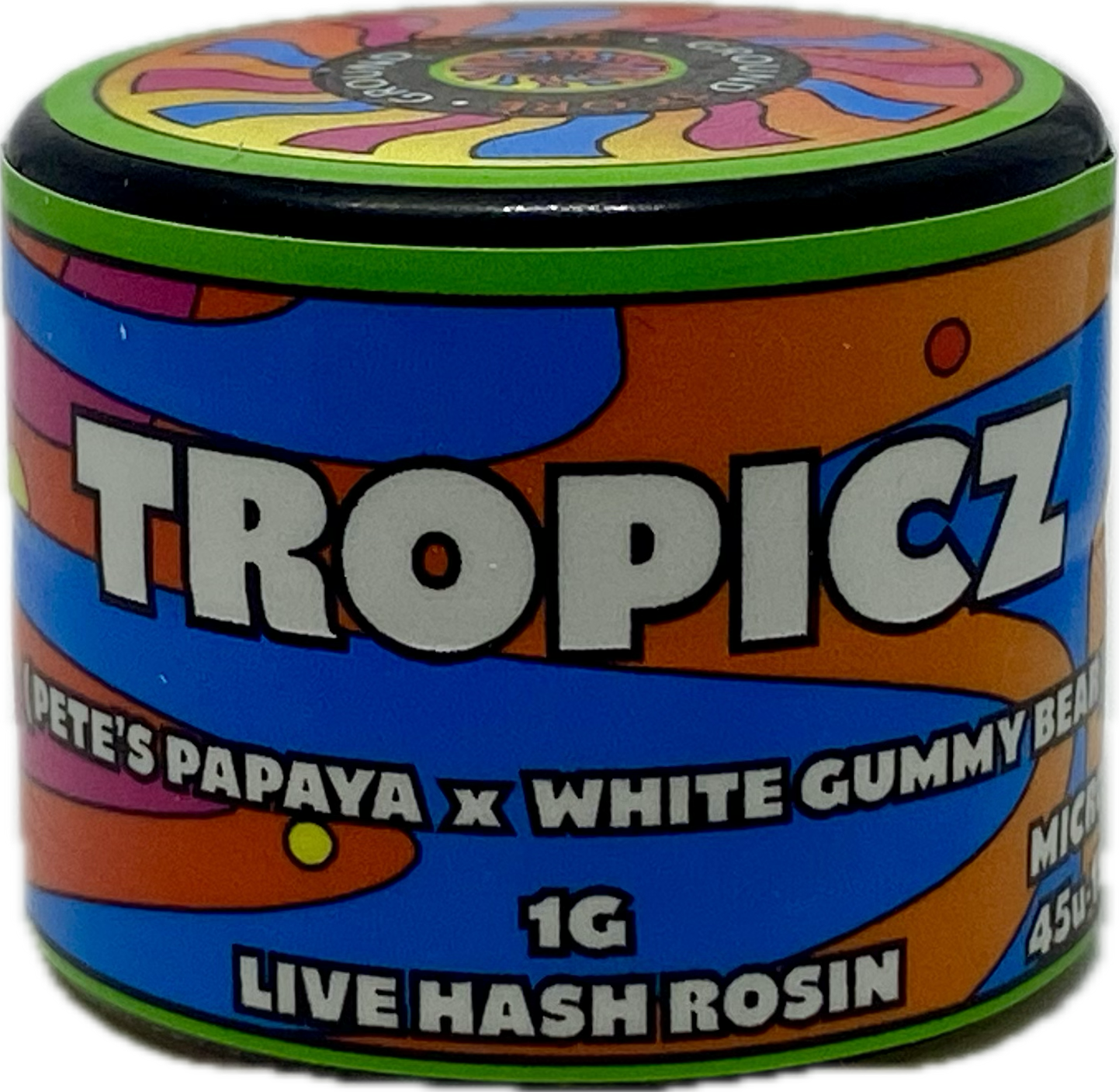 Photograph of product: Hunna - Tropicz - 1g Rosin