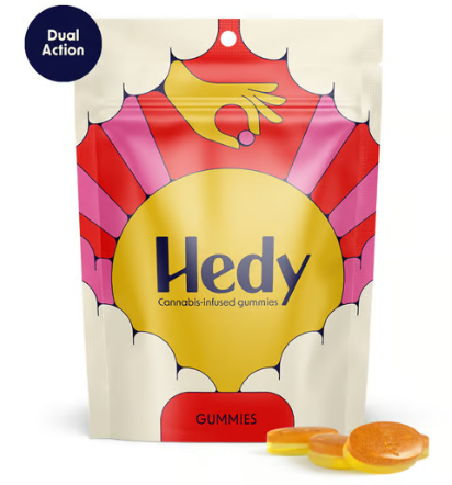 Photograph of product: Mango Lemonade Dual Action Bi-Layered 5mg Gummies (Hybrid) - 100mg