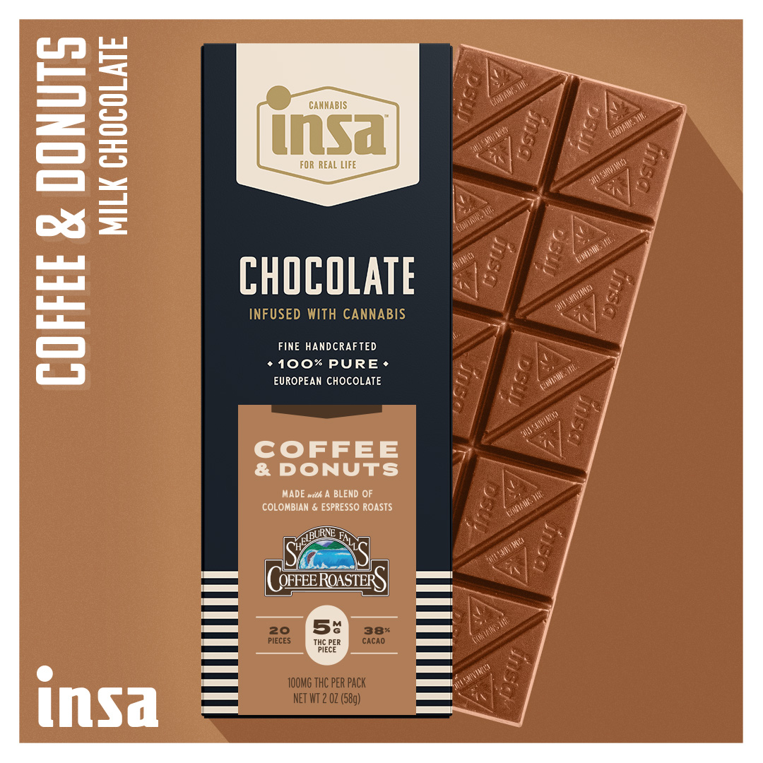 Photograph of product: Chocolates - Coffee & Donuts Bar - 100mg