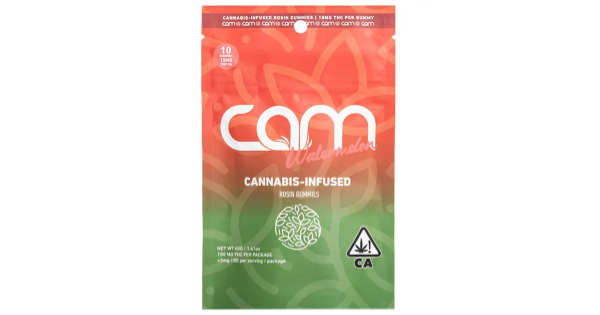 Photograph of product: CAM - Watermelon 10pk - Gummy 100mg