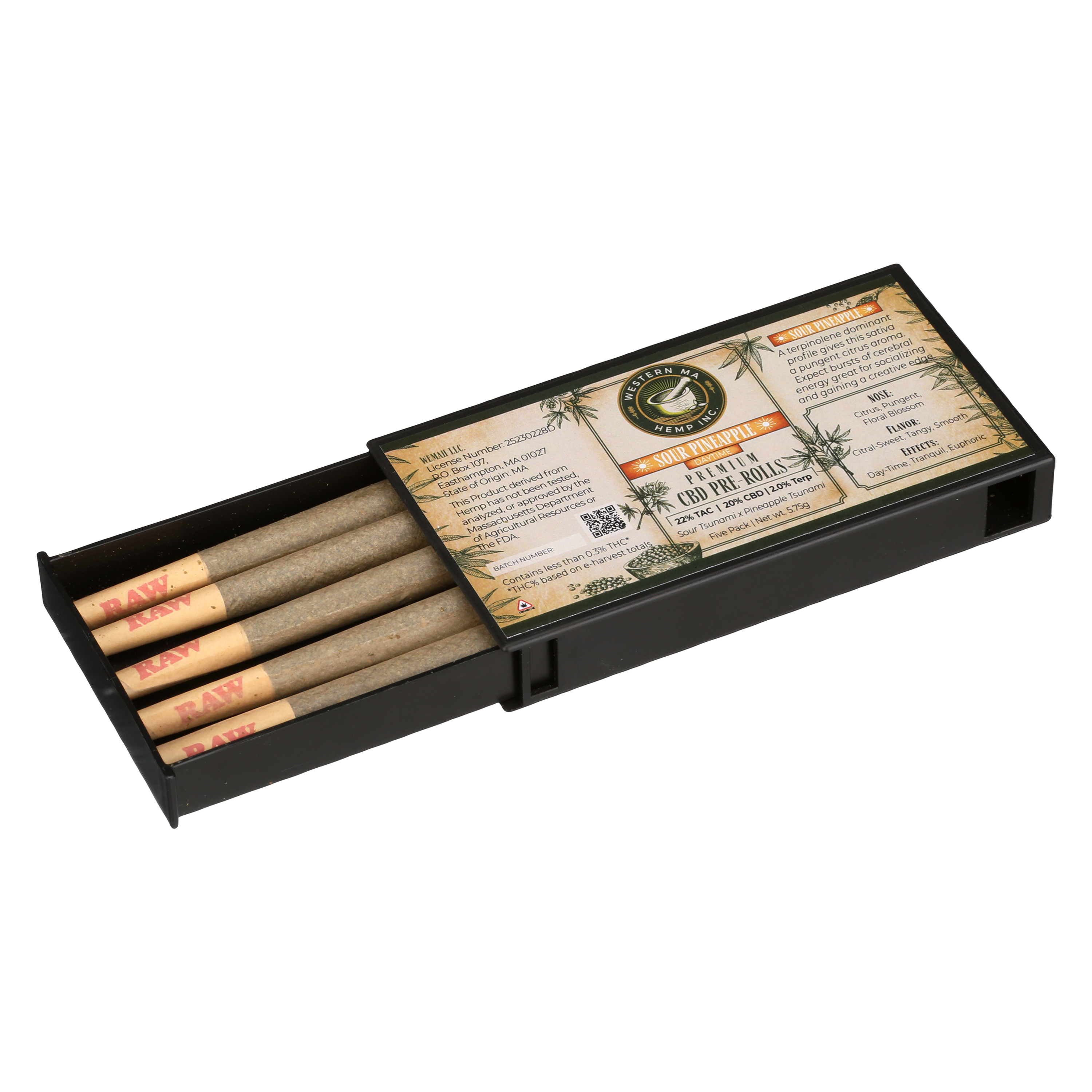 Photograph of product: Sour Space Candy Strain | CBD Prerolls 2.5g 5pk - Visualize