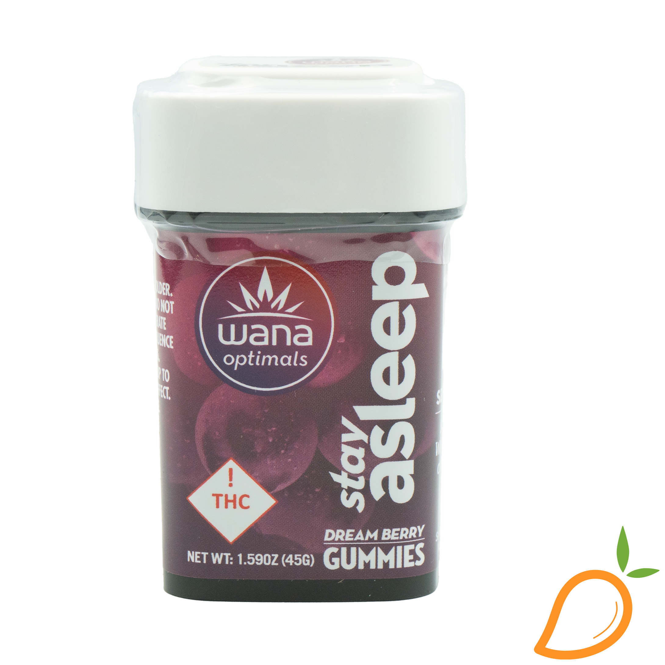Photograph of product: 100mg Dream Berry Stay Asleep Gummies Wana