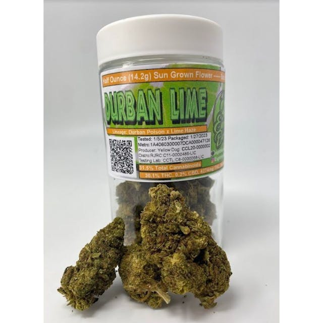 Photograph of product: Durban Lime | 14g Flower - 