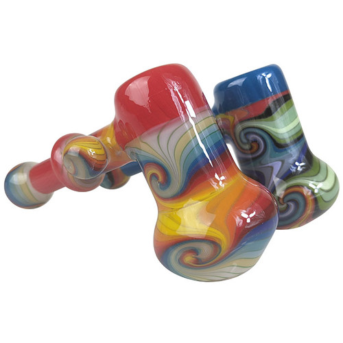 Photograph of product: 5.7" High Grade US Wig Wag Hammer Bubbler Hand Pipe $69