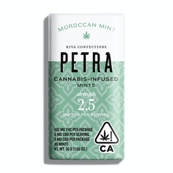 Photograph of product: Kiva Petra Mints Moroccan Mint 100mg - 