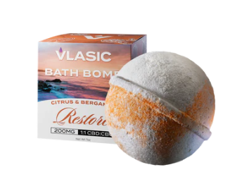 Photograph of product: VLASIC | RETSORE BATH BOMB | 200MG CBD | REC