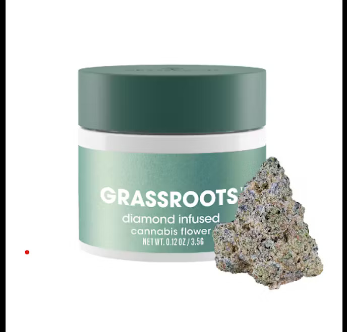 Photograph of product: Grassroots - Kush Mints - 3.5g Infused Flower