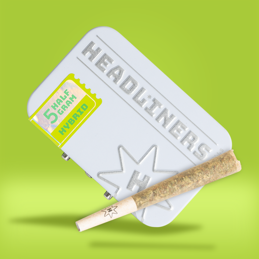Photograph of product: Headliners Rainbow Guava 0.5g Pre-Roll 5pk (2.5g)