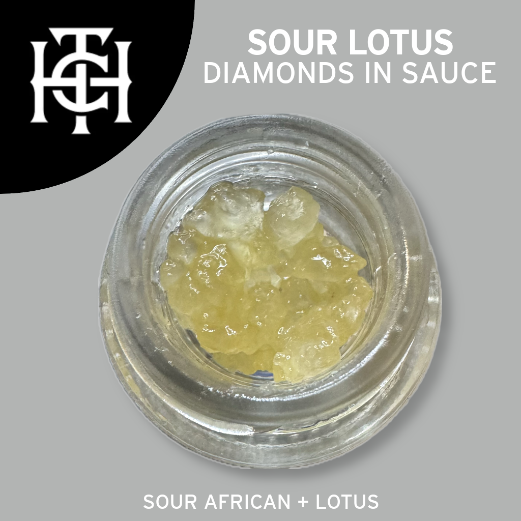 Photograph of product: Sour Lotus 1g Diamonds in Sauce